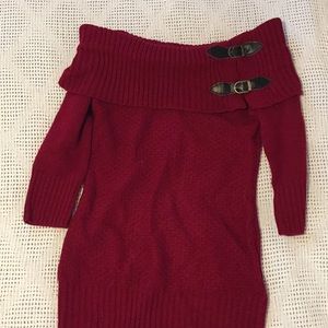 Candie's red sweater
